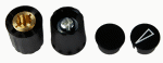 Zeige Details für Drehknopf klein schwarz matt ohne Zeiger, mit Spannzange 6mm-Achse Bild von Drehknopf klein schwarz matt ohne Zeiger, mit Spannzange 6mm-Achse