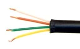 Zeige Details für Flachleitung 4 adrig, mit schwarzelm Mantel, Meterware Bild von Flachleitung 4 adrig, mit schwarzelm Mantel, Meterware