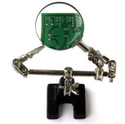 Zeige Details für Helfende Hand mit Lupe Bild von Helfende Hand mit Lupe