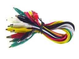 Zeige Details für Krokoleitungen farbig sortiert 10 Stück Bild von Krokoleitungen farbig sortiert 10 Stück