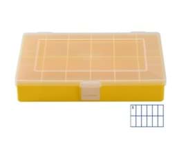 Zeige Details für Sortimentskasten, klein, 25cm X 17cm X 4,6cm, 12 Fächer 8,1cm X 3,9cm, gelb Bild von Sortimentskasten, klein, 25cm X 17cm X 4,6cm, 12 Fächer 8,1cm X 3,9cm, gelb