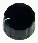 Zeige Details für Drehknopf groß schwarz matt mit Zeiger, push-on 6mm-Achse Bild von Drehknopf groß schwarz matt mit Zeiger, push-on 6mm-Achse