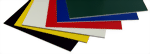 Bild von Mehrschichtplatten, farbig, 300mm X ca. 140mm - 150mm X 2mm, Resopal