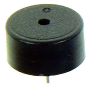 Bild von Piezo-Schallwandler D=13mm mit Lötpins RM 7,5