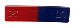 Bild von Quadermagnet, Ferrit, rot/blau, L=60mm B=15mm H=6mm