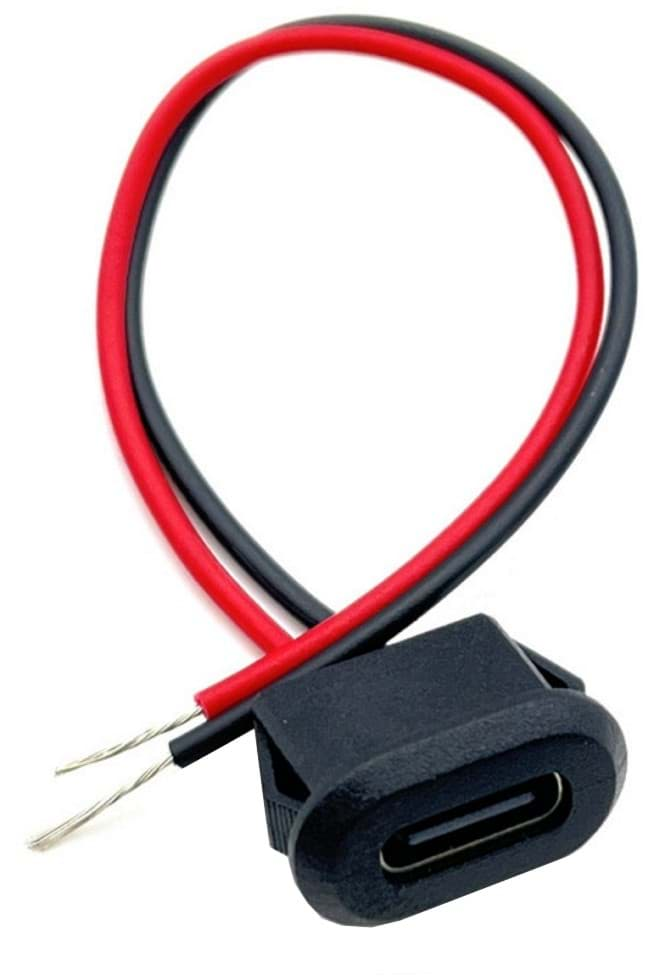 Bild von USB-Buchse - C mit 10 cm Anschlussleitungen