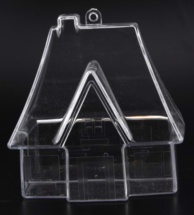 Bild von Kunststoffgehäuse Haus, 2-tlg.,, L=90mm B=70mm H=100mm