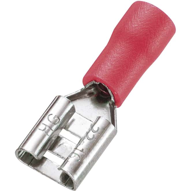 Bild von Flachsteckhülse für Flachstecker 6,35mm, 10er-Pack