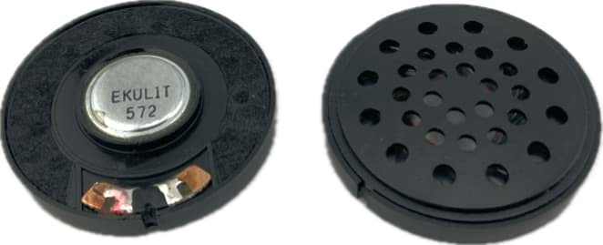 Bild von Lautsprecher mit Abdeckung, schwarz, 8 Ohm, D=40mm, 0,2 Watt