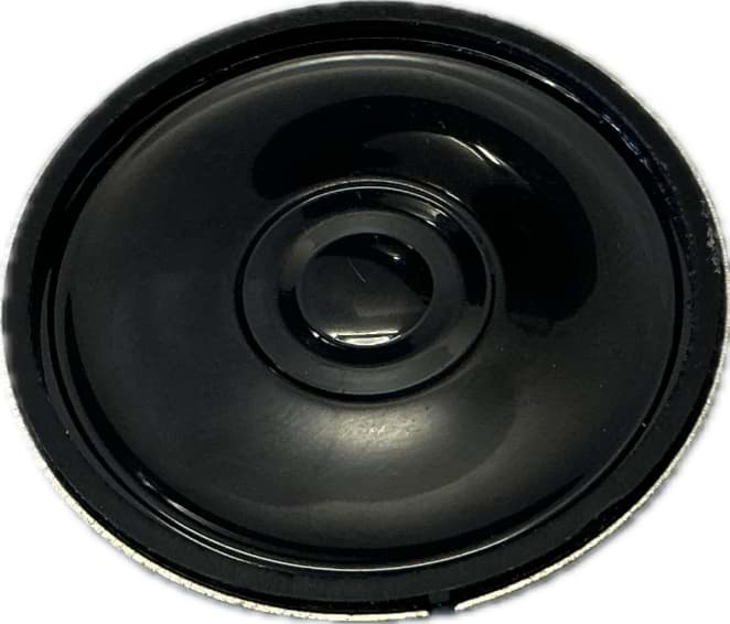 Bild von Flach-Lautsprecher mit Kunststoffmembran, schwarz, 8 Ohm, D=40mm, 0,5 Watt
