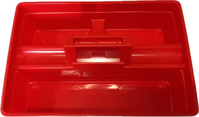 Bild von Werkzeugkorb, leer stapelbar, Kunststoff, rot