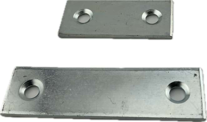 Bild von Verbindungsblech verzinkt, für Schraube 3mm bis 4mm, 10er-Pack