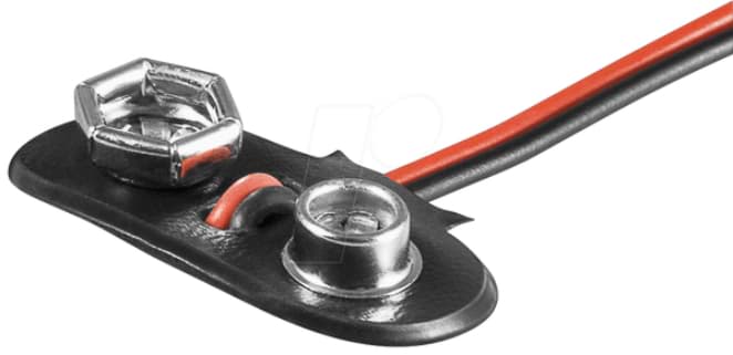 Bild von Batterieclip für 9 Volt-Batterien T-Form