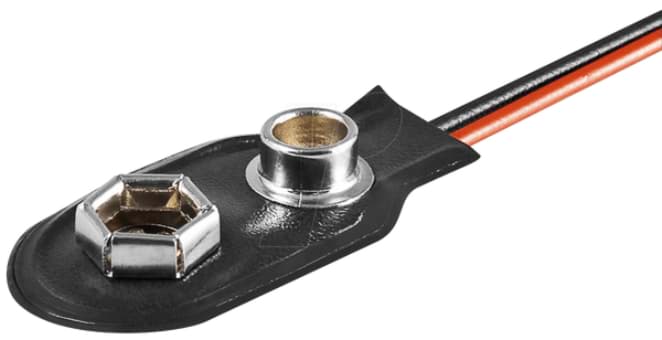 Bild von Batterieclip für 9 Volt-Batterien I-Form